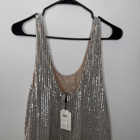 Anthropologie Siempre Deco Sequin Feather Tunic - Picture 5 of 8